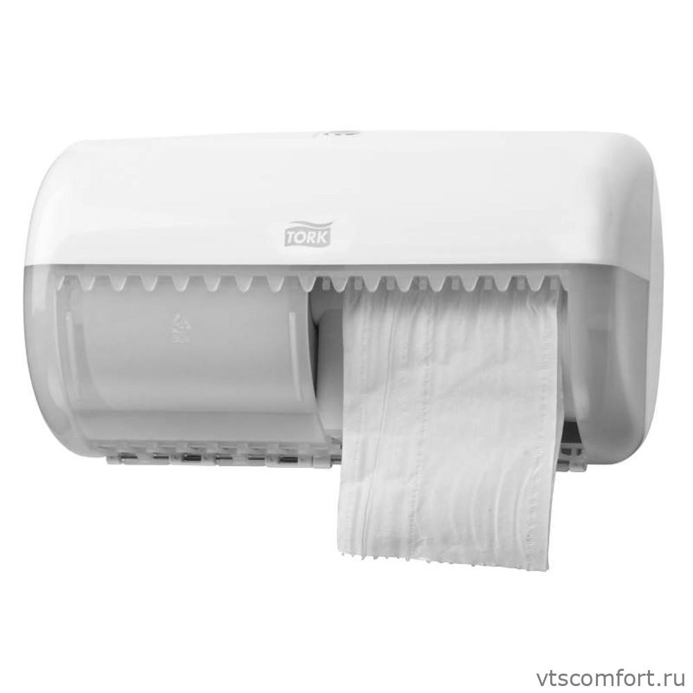 Фото TORK 557000 диспенсер для туалетной бумаги Система T4 для двух рулонов Изображение TORK 557000 диспенсер для туалетной бумаги Система T4 для двух рулонов