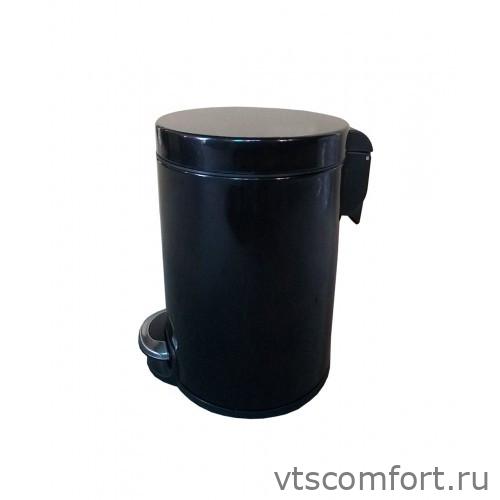 Фото Ведро для мусора с педалью 5 литров Binele WP05LB сталь черная Изображение Ведро для мусора с педалью 5 литров Binele WP05LB сталь черная