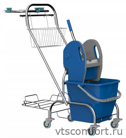 Фото Уборочная тележка Metal Clean Луиза Эконом Изображение Уборочная тележка Metal Clean Луиза Эконом