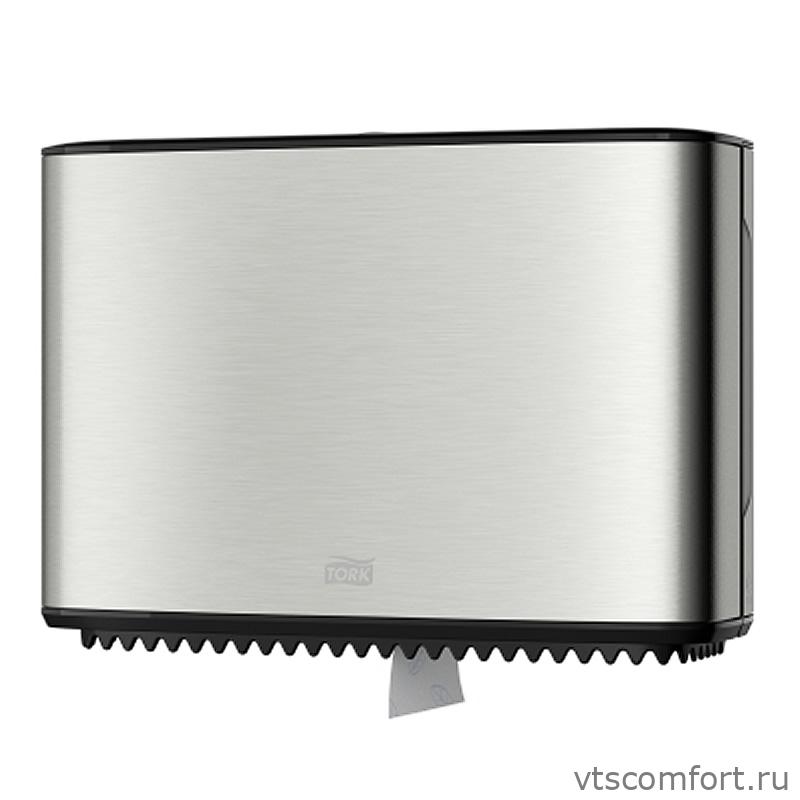 Фото TORK 460006 диспенсер для туалетной бумаги система T2 матовый металл Изображение TORK 460006 диспенсер для туалетной бумаги система T2 матовый металл