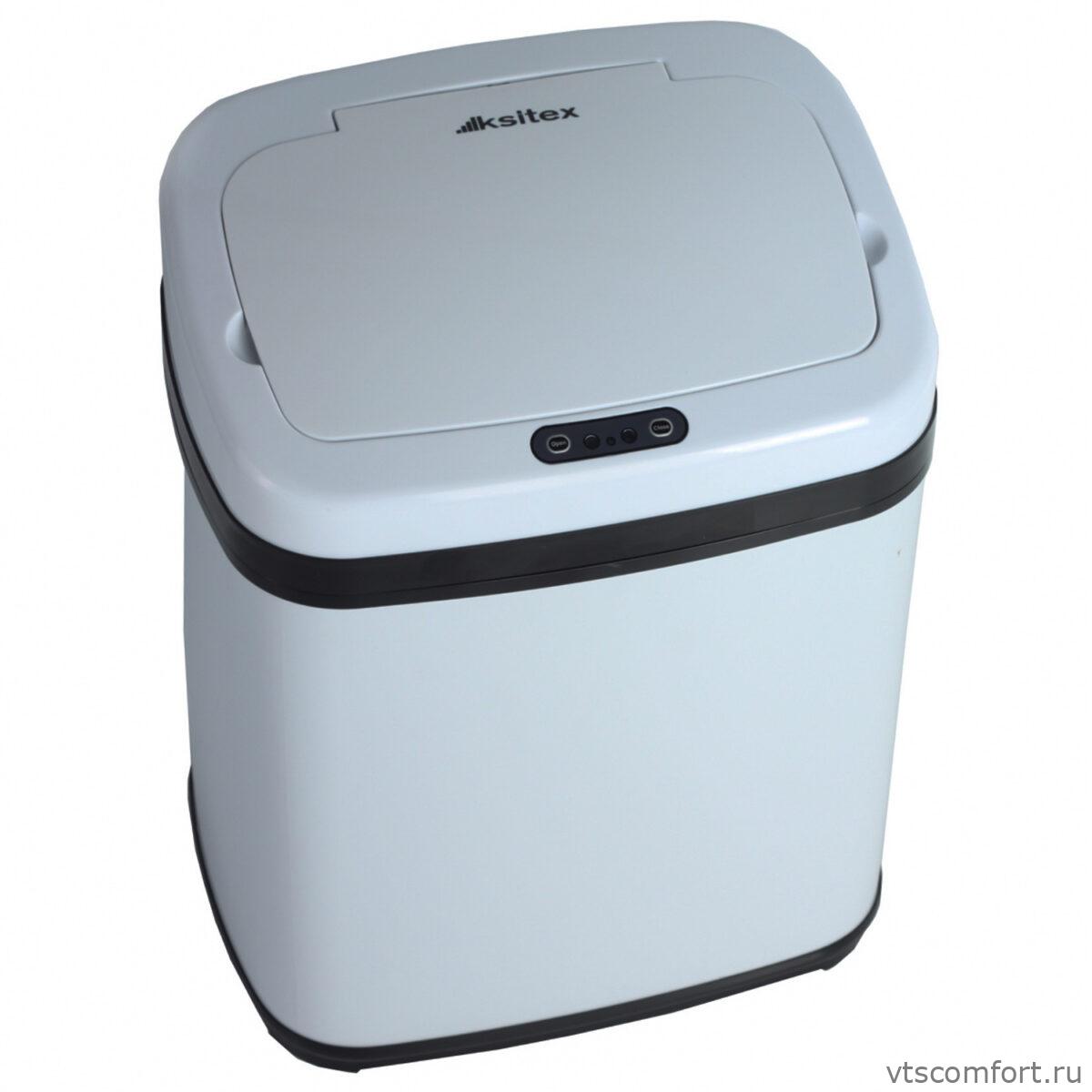 Фото Сенсорная урна Ksitex AGB-20W белая 20 литров металл Изображение Сенсорная урна Ksitex AGB-20W белая 20 литров металл