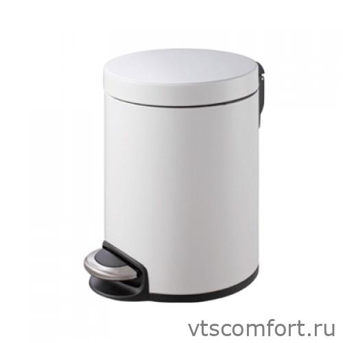 Фото Ведро для мусора с педалью 12 литров Binele WP12LW сталь белая Изображение Ведро для мусора с педалью 12 литров Binele WP12LW сталь белая