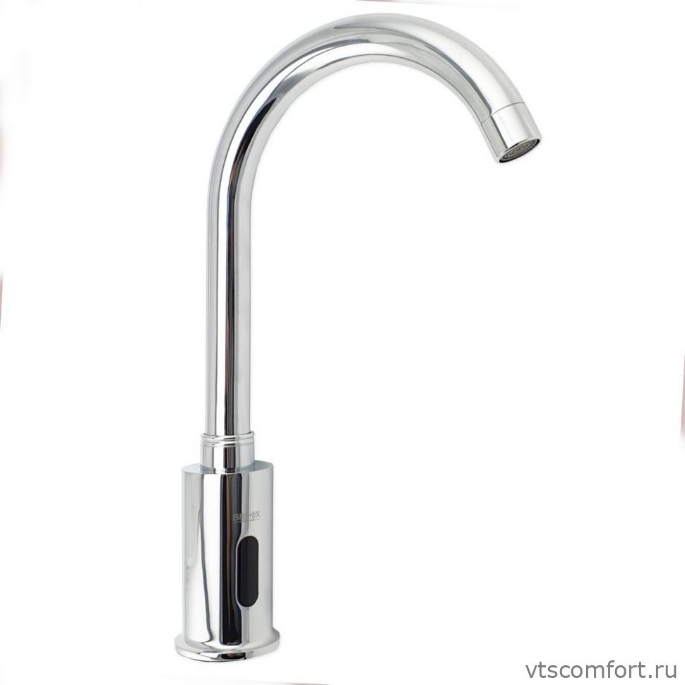 Фото Смеситель сенсорный Brimix 081 на раковину и мойку высокий с регулировкой температуры воды Изображение Смеситель сенсорный Brimix 081 на раковину и мойку высокий с регулировкой температуры воды