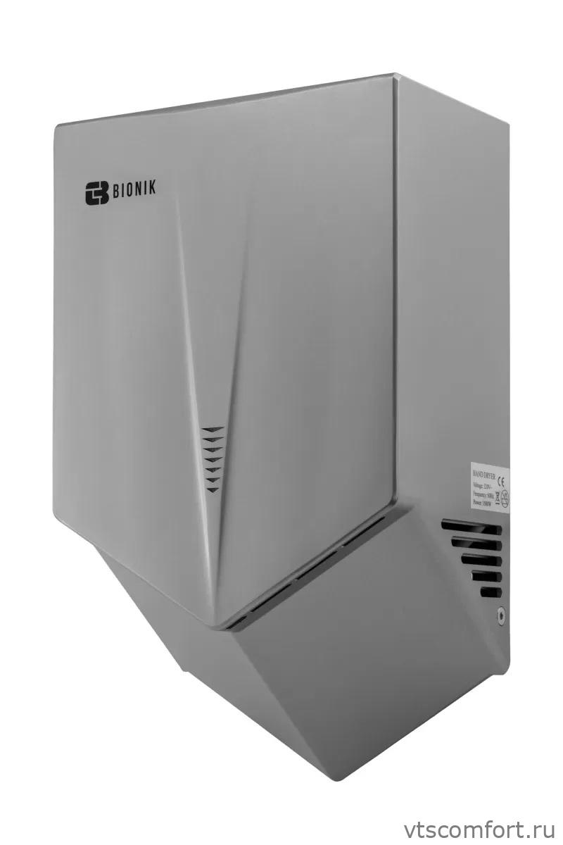 Фото Bionik BK4015G высокоскоростная сушилка для рук пластик хром матовый Изображение Bionik BK4015G высокоскоростная сушилка для рук пластик хром матовый