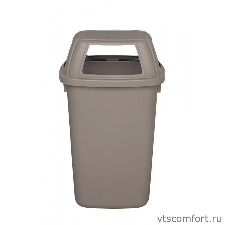 Фото Plafor Big Bin Урна уличная цвет мокка c 4-мя большими отверстиями 90 литров арт.710-03 Изображение Plafor Big Bin Урна уличная цвет мокка c 4-мя большими отверстиями 90 литров арт.710-03