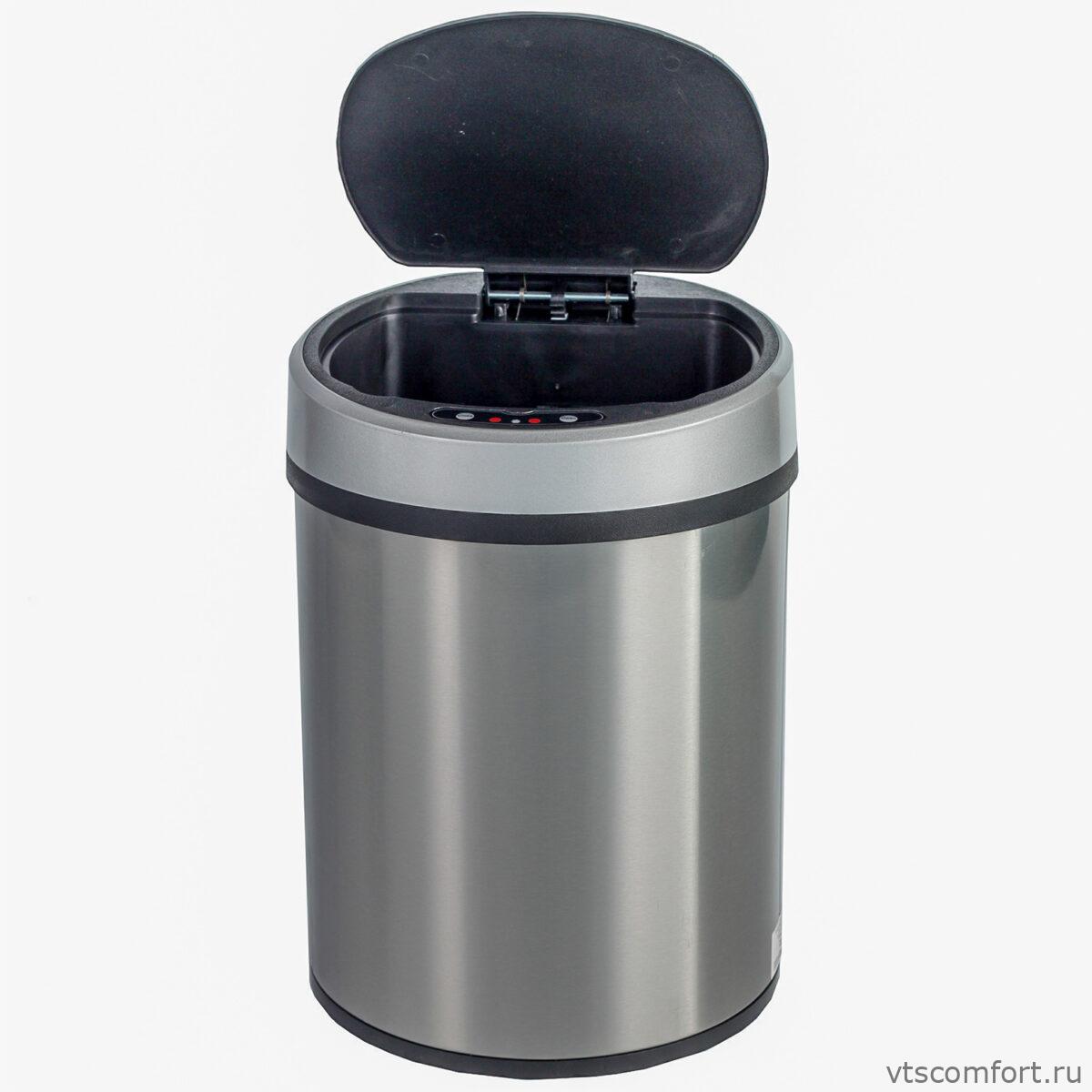 Фото Сенсорная урна Ksitex AGB-9L матовая 9 литров нержавеющая сталь Изображение Сенсорная урна Ksitex AGB-9L матовая 9 литров нержавеющая сталь