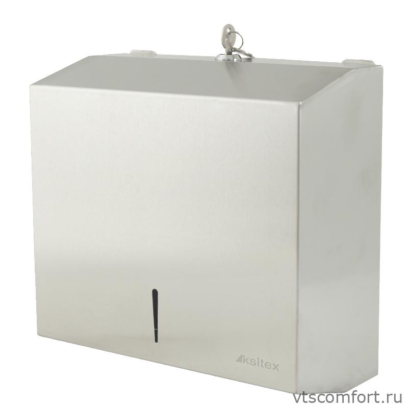 Фото Диспенсер полотенец Z сложения Ksitex TH-5821 SS Изображение Диспенсер полотенец Z сложения Ksitex TH-5821 SS