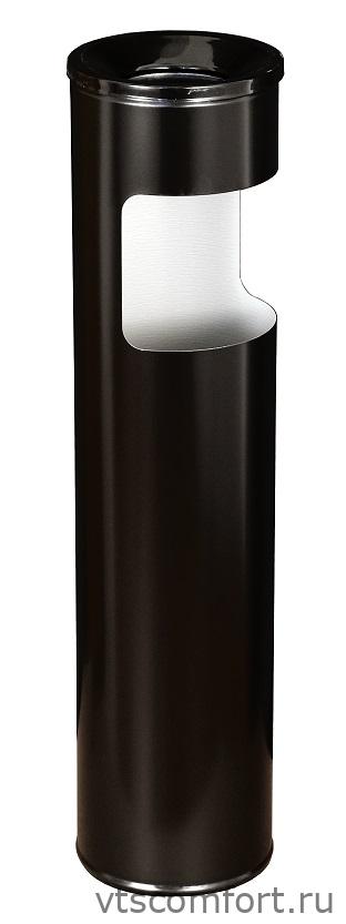 Фото Урна с пепельницей Титан К150 10 литров из оцинкованной стали Изображение Урна с пепельницей Титан К150 10 литров из оцинкованной стали