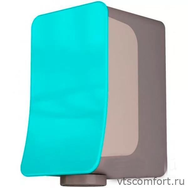 Фото Сушилка для рук NOFER Fusion 01871.TQ голубая пластик автоматическая Изображение Сушилка для рук NOFER Fusion 01871.TQ голубая пластик автоматическая