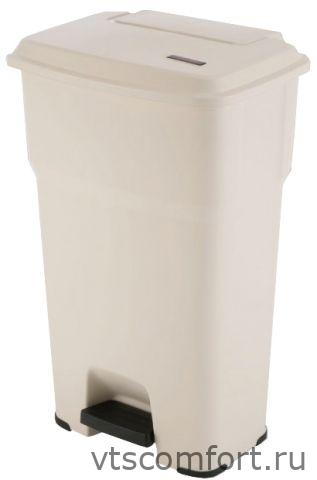 Фото Vileda Гера контейнер пластиковый с педалью и крышкой 85 л, бежевый, арт. 137762 Изображение Vileda Гера контейнер пластиковый с педалью и крышкой 85 л, бежевый, арт. 137762