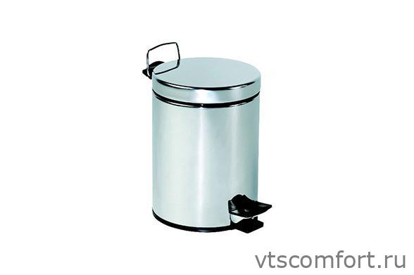 Фото Урна для мусора с педалью NOFER 09100.05.S 5 л металл Изображение Урна для мусора с педалью NOFER 09100.05.S 5 л металл
