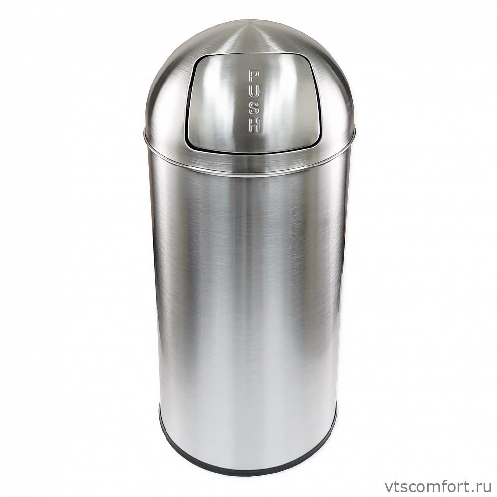 Фото САНАКС 11225 Бак Push bin для мусора из нержавеющей стали 25 литров Изображение САНАКС 11225 Бак Push bin для мусора из нержавеющей стали 25 литров