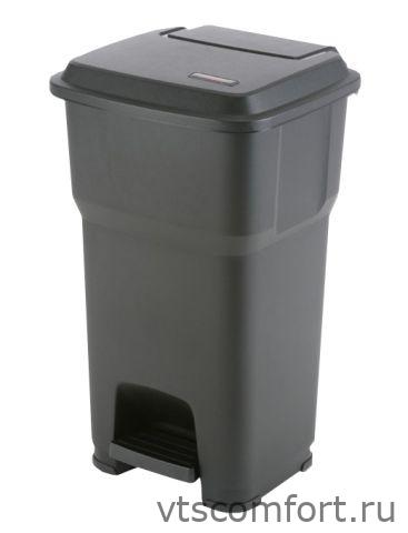 Фото Vileda Гера контейнер пластиковый с педалью и крышкой 60 л, черный, арт. 137755 Изображение Vileda Гера контейнер пластиковый с педалью и крышкой 60 л, черный, арт. 137755