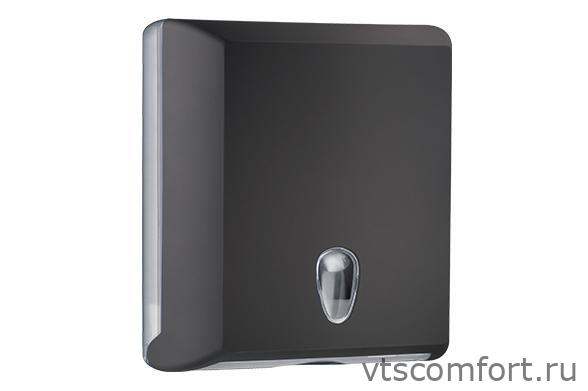 Фото Диспенсер бумажных полотенец V-сложения NOFER 04031.N пластик черный Изображение Диспенсер бумажных полотенец V-сложения NOFER 04031.N пластик черный