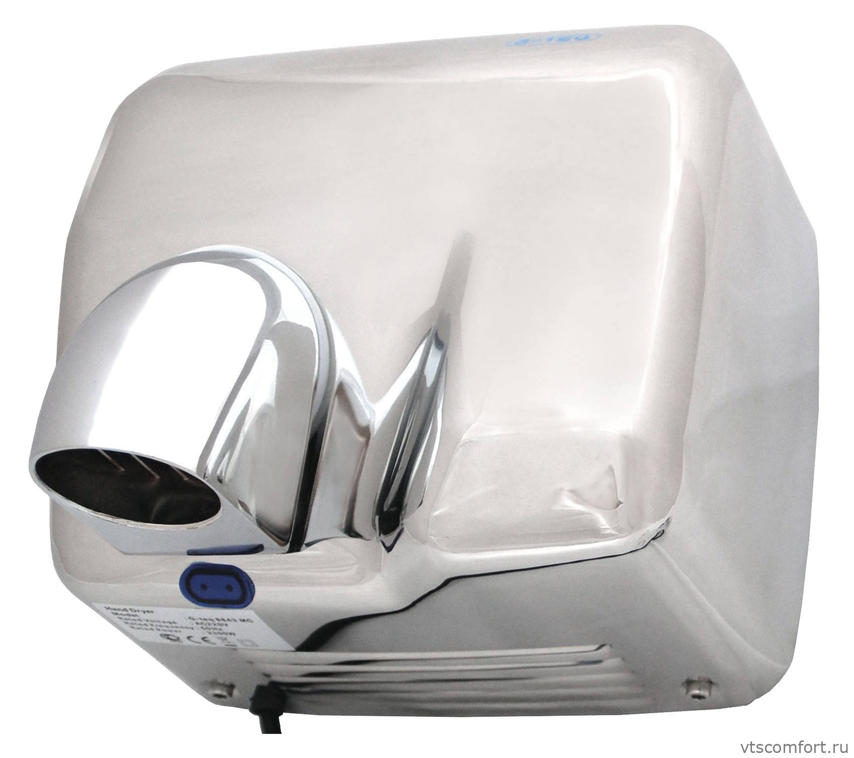 Фото Автоматическая сушилка для рук G-teq 8843 MС хром Изображение Автоматическая сушилка для рук G-teq 8843 MС хром