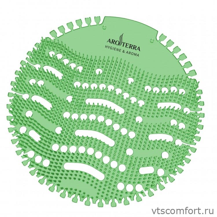 Фото Сетка (экран) для писсуаров Aroterra Wave 2 прохладная мята Изображение Сетка (экран) для писсуаров Aroterra Wave 2 прохладная мята