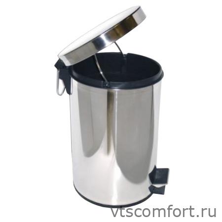 Фото Ksitex GB-12L урна для мусора с педалью глянцевая 12 литров Изображение Ksitex GB-12L урна для мусора с педалью глянцевая 12 литров