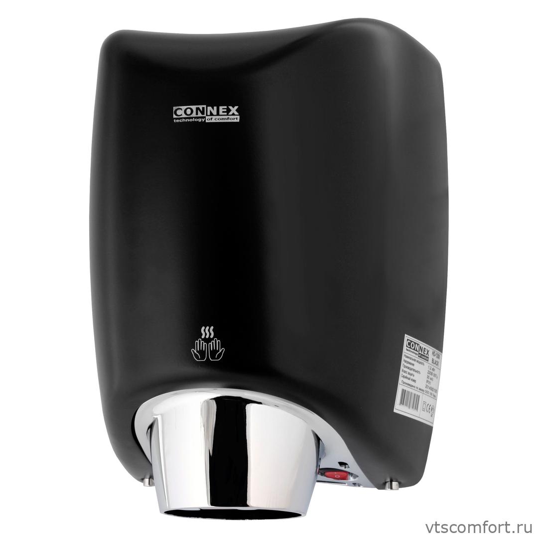 Фото Сушилка для рук Connex HD-1200 Black ВЫСОКОСКОРОСТНАЯ Изображение Сушилка для рук Connex HD-1200 Black ВЫСОКОСКОРОСТНАЯ