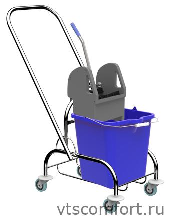 Фото Уборочная тележка Metal Clean Беатрис Эконом Изображение Уборочная тележка Metal Clean Беатрис Эконом