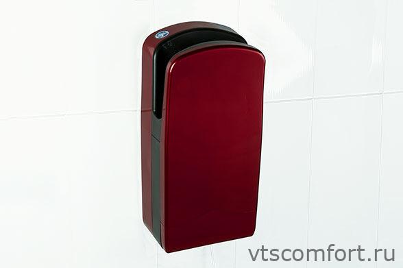 Фото Сушилка для рук NOFER V-JET Cherry red 01303CR пластик вишневая высокоскоростная Изображение Сушилка для рук NOFER V-JET Cherry red 01303CR пластик вишневая высокоскоростная
