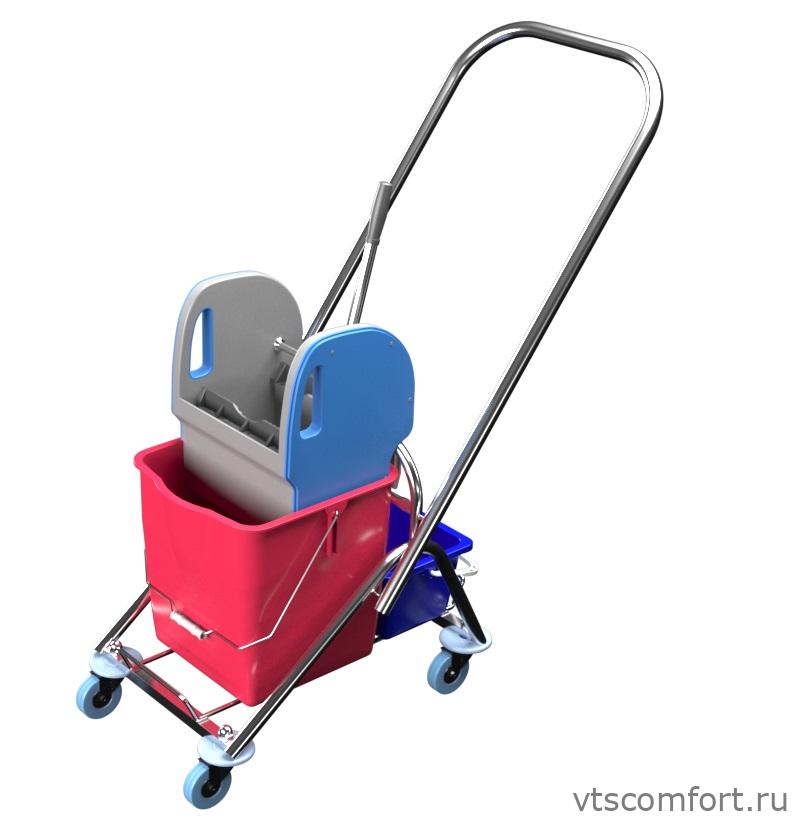 Фото Уборочная тележка Metal Clean Беатрис Стандарт Изображение Уборочная тележка Metal Clean Беатрис Стандарт