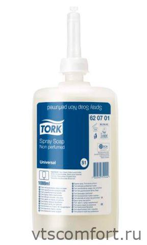 Фото Жидкое мыло-спрей ультрамягкое 1 л Tork Система S1 арт 620701 1 кор/6 картриджей Изображение Жидкое мыло-спрей ультрамягкое 1 л Tork Система S1 арт 620701 1 кор/6 картриджей