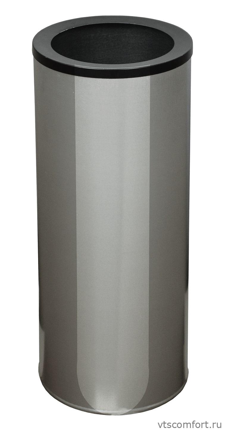 Фото Урна металлическая Титан (ц) 250 30 литров цвет алюминий Изображение Урна металлическая Титан (ц) 250 30 литров цвет алюминий