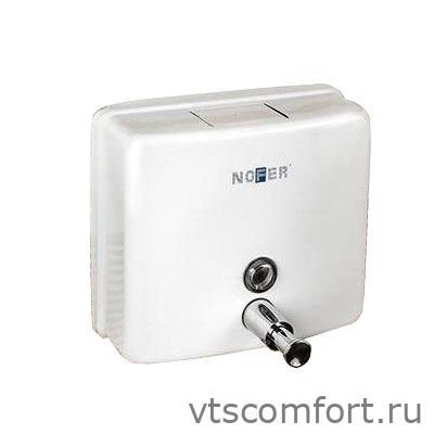 Фото Дозатор для жидкого мыла NOFER 03004.W 1200 мл металл белый Изображение Дозатор для жидкого мыла NOFER 03004.W 1200 мл металл белый
