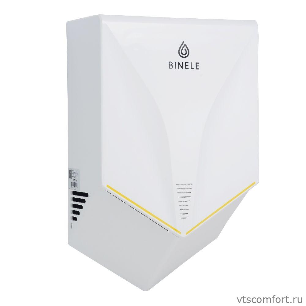 Фото Сушилка для рук высокоскоростная Binele AH01PW V-TURBO ABS-пластик белая Изображение Сушилка для рук высокоскоростная Binele AH01PW V-TURBO ABS-пластик белая