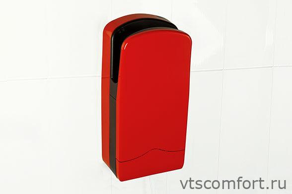 Фото Сушилка для рук NOFER V-JET RED 01303RF пластик красная высокоскоростная Изображение Сушилка для рук NOFER V-JET RED 01303RF пластик красная высокоскоростная