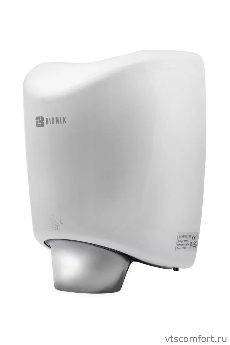 Фото Bionik BK4009W высокоскоростная сушилка для рук нержавеющая сталь белая Изображение Bionik BK4009W высокоскоростная сушилка для рук нержавеющая сталь белая