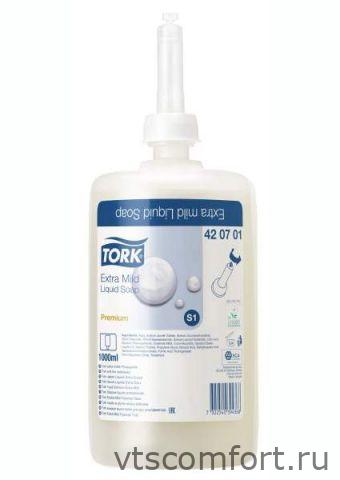 Фото Жидкое мыло для рук ультра-мягкое 1 л Tork Система S1 арт 420701 1 кор/6 картриджей Изображение Жидкое мыло для рук ультра-мягкое 1 л Tork Система S1 арт 420701 1 кор/6 картриджей