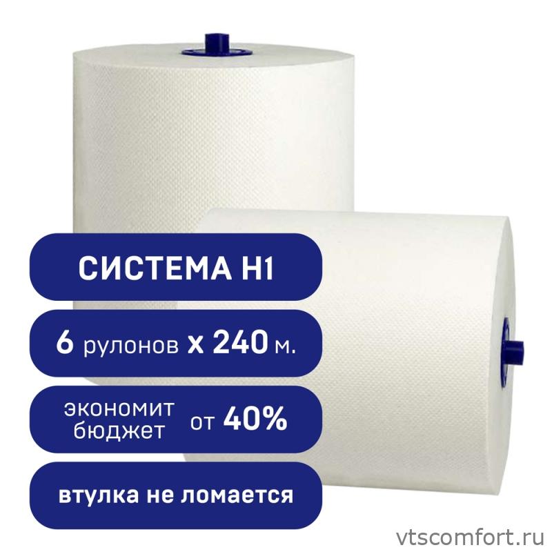 Фото Рулонные бумажные полотенца (H1) 1 слой, 240 м, Merida BP4301 Изображение Рулонные бумажные полотенца (H1) 1 слой, 240 м, Merida BP4301