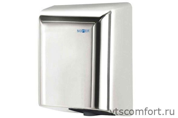 Фото Сушилка для рук NOFER FUGA 01851.B металл глянцевая высокоскоростная Изображение Сушилка для рук NOFER FUGA 01851.B металл глянцевая высокоскоростная
