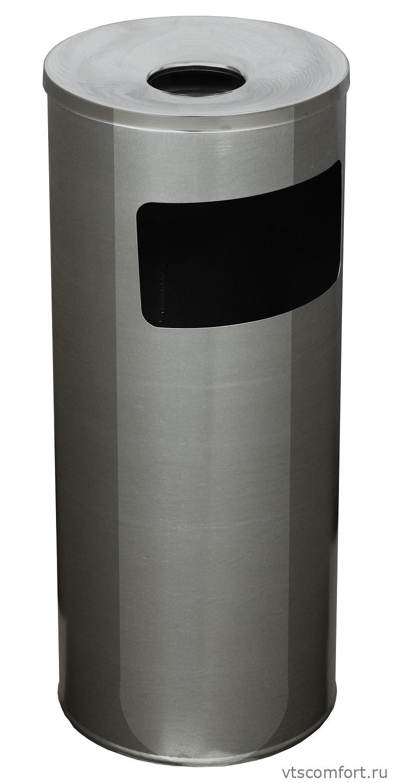 Фото Урна с пепельницей Титан К (ц) 250Н 30 литров из оцинкованной стали Изображение Урна с пепельницей Титан К (ц) 250Н 30 литров из оцинкованной стали