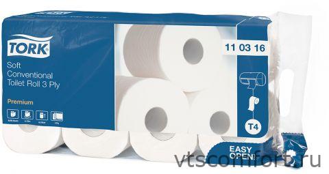 Фото TORK 110316 туалетная бумага система Т4 29,5м, 72 шт./уп. Изображение TORK 110316 туалетная бумага система Т4 29,5м, 72 шт./уп.