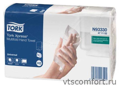 Фото Tork 471103 бумажные листовые полотенца сложения H2 Multifold 2 сл./190 листов 20 пачек Изображение Tork 471103 бумажные листовые полотенца сложения H2 Multifold 2 сл./190 листов 20 пачек