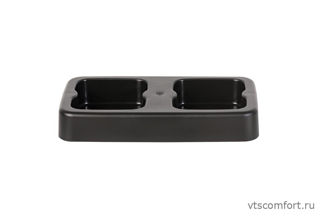 Фото 822-01 подставка для 2 баков Plafor FIT BIN 20 л. черная Изображение 822-01 подставка для 2 баков Plafor FIT BIN 20 л. черная