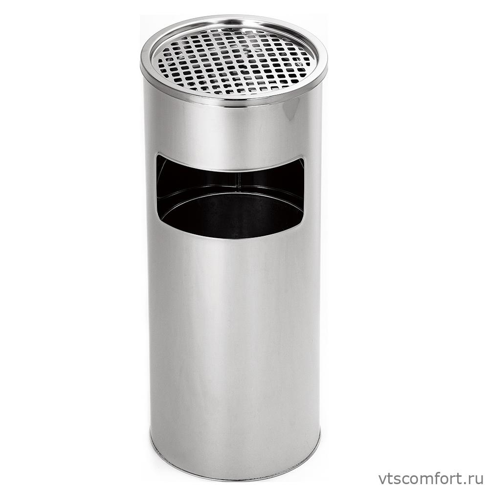 Фото САНАКС 4018 Урна уличная из нержавеющей стали с внутренним ведром Изображение САНАКС 4018 Урна уличная из нержавеющей стали с внутренним ведром