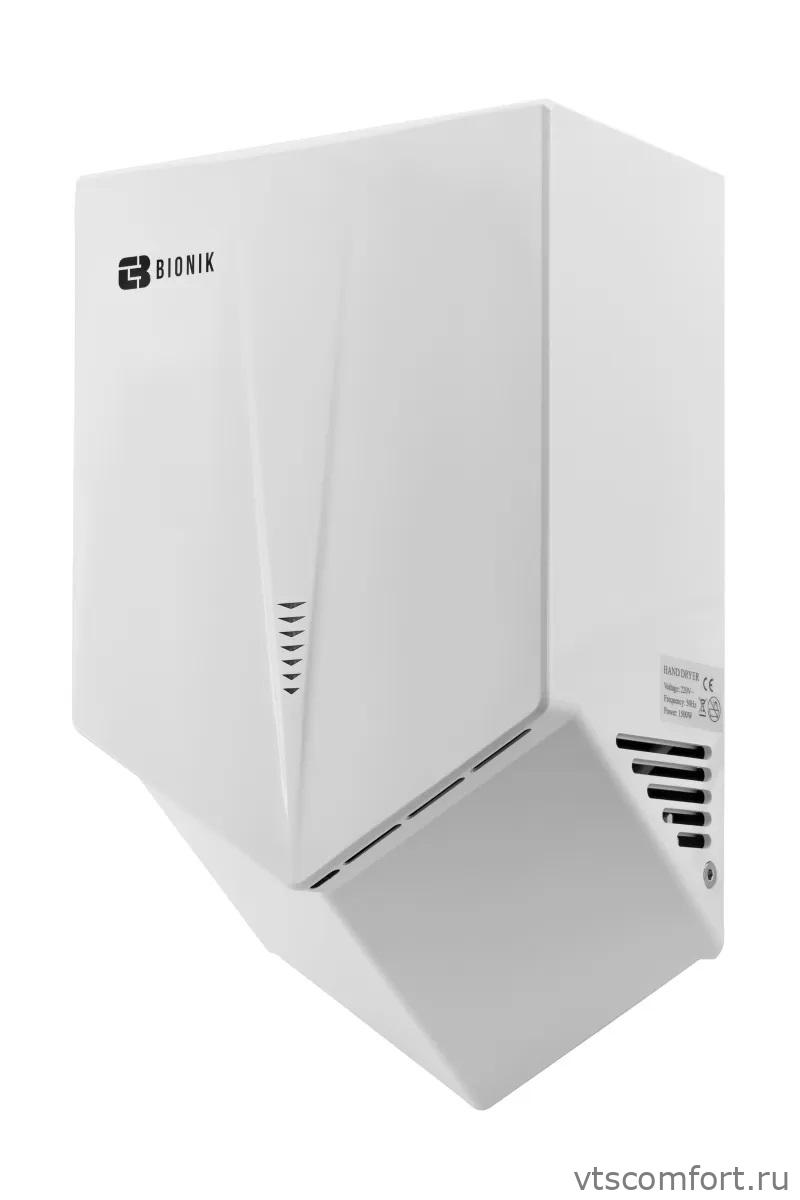 Фото Bionik BK4015W высокоскоростная сушилка для рук пластик белая Изображение Bionik BK4015W высокоскоростная сушилка для рук пластик белая