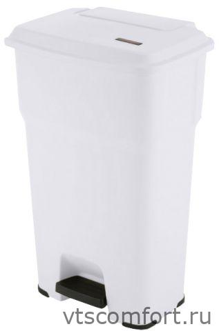 Фото Vileda Гера контейнер пластиковый с педалью и крышкой 85 л, белый, арт. 137763 Изображение Vileda Гера контейнер пластиковый с педалью и крышкой 85 л, белый, арт. 137763