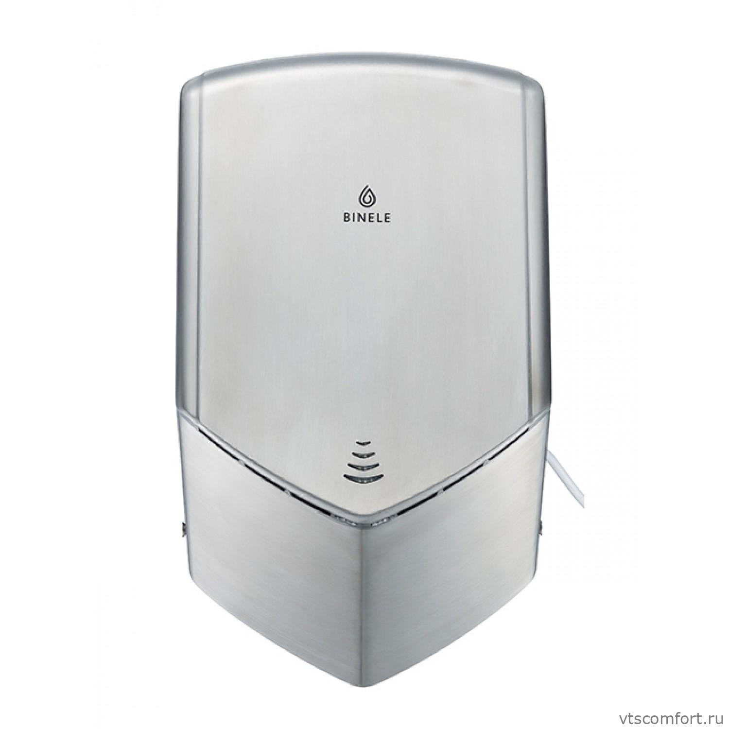 Фото Сушилка для рук высокоскоростная BINELE AH02SM S-Turbo матовая сталь Изображение Сушилка для рук высокоскоростная BINELE AH02SM S-Turbo матовая сталь
