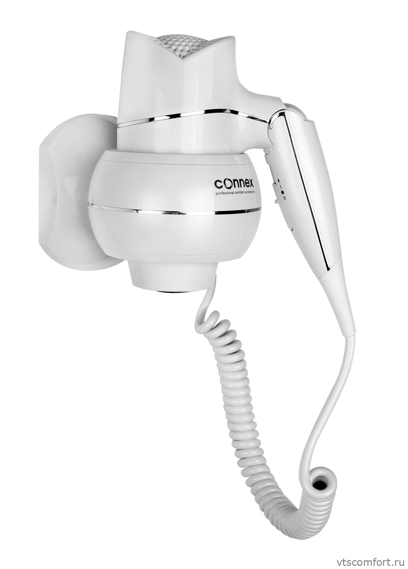 Фото Фен настенный CHROME LINIE CONNEX WT-2000W2 Изображение Фен настенный CHROME LINIE CONNEX WT-2000W2