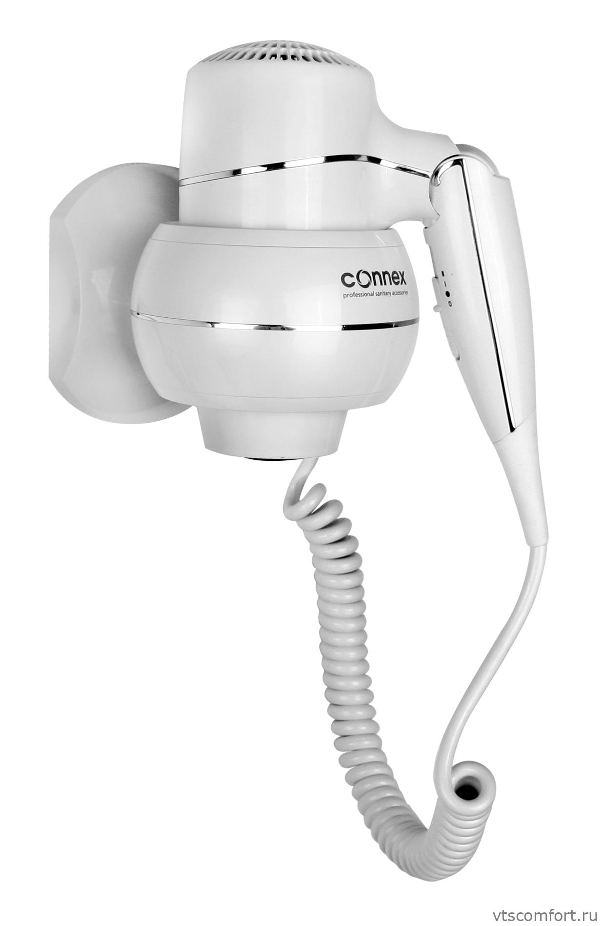 Фото Фен настенный CHROME LINIE CONNEX WT-2000W1 Изображение Фен настенный CHROME LINIE CONNEX WT-2000W1