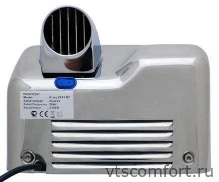 Фото Автоматическая сушилка для рук G-teq 8843 MС хром Изображение Автоматическая сушилка для рук G-teq 8843 MС хром