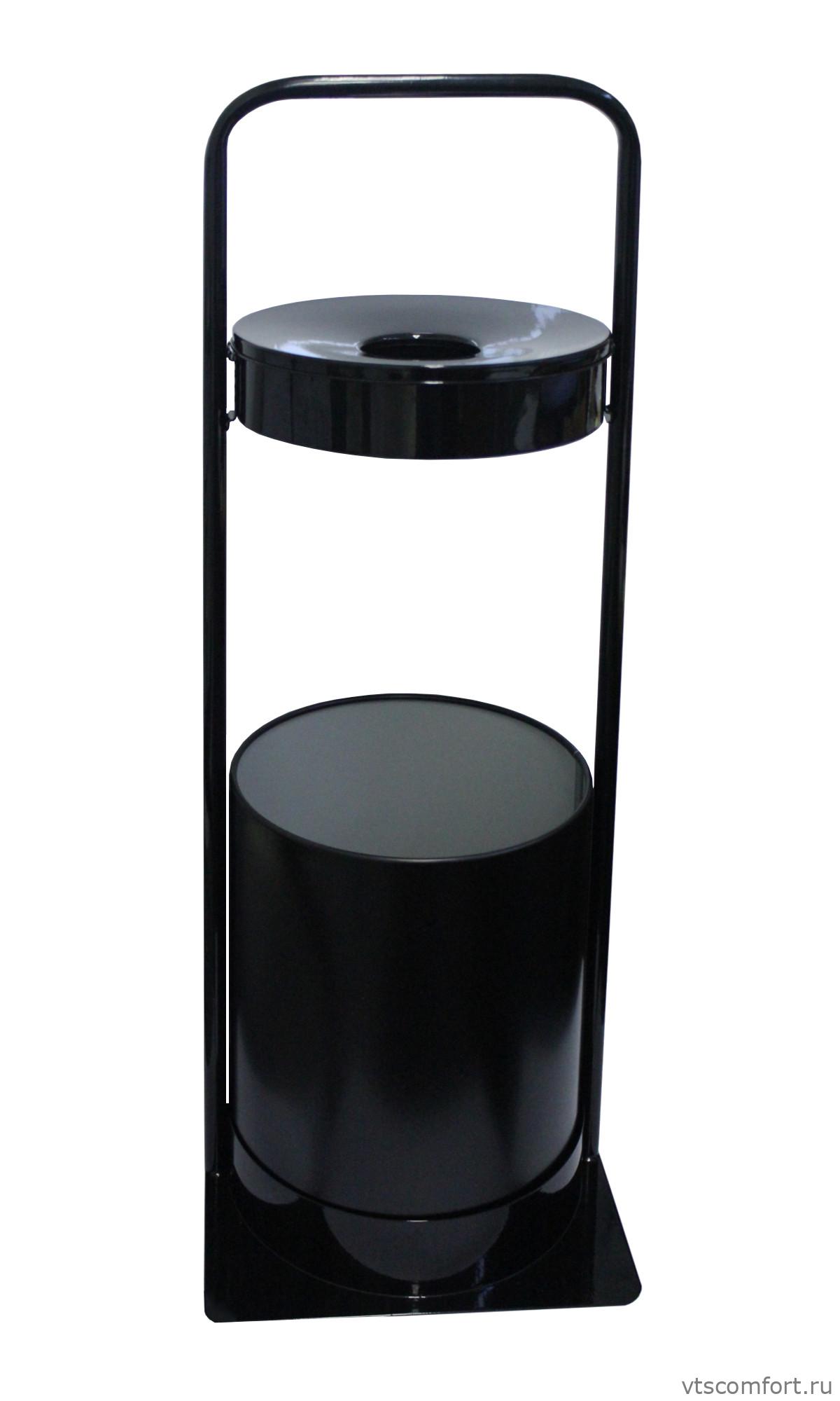 Фото Уличная металлическая урна с пепельницей Титан Стритлайн СЛП3-250 15 литров Изображение Уличная металлическая урна с пепельницей Титан Стритлайн СЛП3-250 15 литров