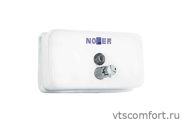 Фото Дозатор для жидкого мыла NOFER 03002.W 1200 мл металл белый Изображение Дозатор для жидкого мыла NOFER 03002.W 1200 мл металл белый