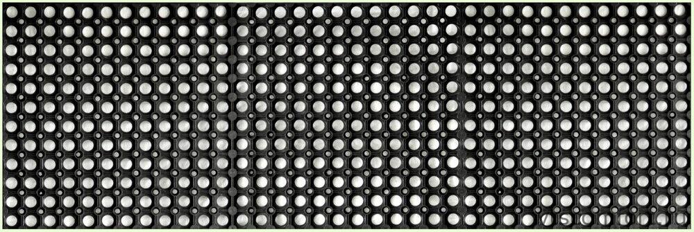 Фото Коврик резиновый ячеистый 500х1500х16 мм с отверстиями Изображение Коврик резиновый ячеистый 500х1500х16 мм с отверстиями