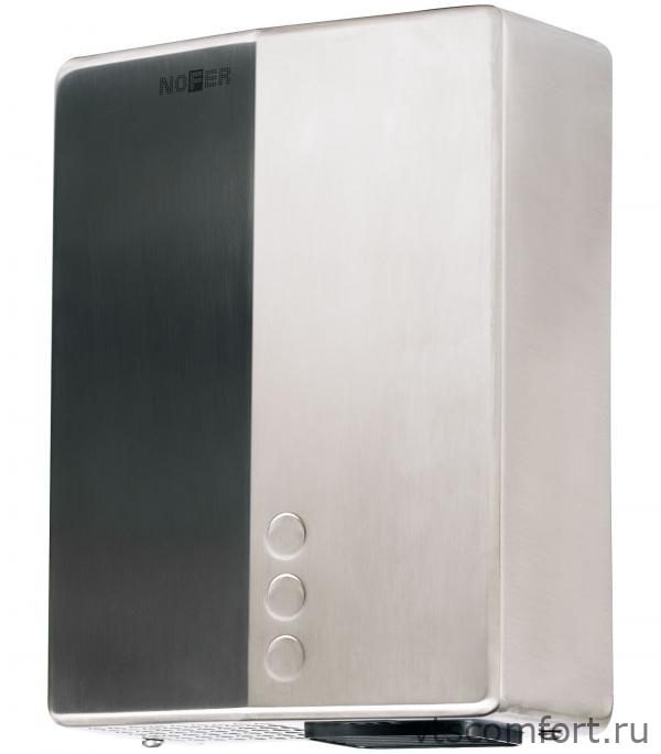 Фото Сушилка для рук NOFER BIG FLOW EVO 01481.S сталь матовая автоматическая Изображение Сушилка для рук NOFER BIG FLOW EVO 01481.S сталь матовая автоматическая