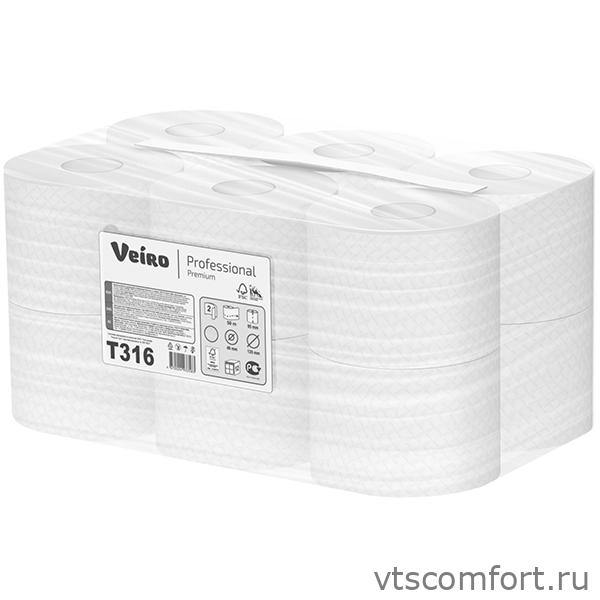 Фото Туалетная бумага Veiro Professional Premium T316 2 слоя 12 рулонов по 50 метров/уп Изображение Туалетная бумага Veiro Professional Premium T316 2 слоя 12 рулонов по 50 метров/уп